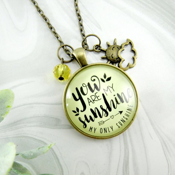 You Are My Sunshine Retro Vintage Style Necklace - Picture 7 of 7